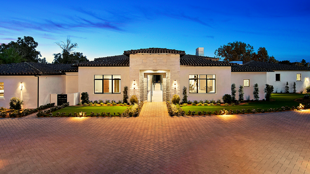 Enhanced Curb Appeal at Rancho Santa Fe project by Jensen Door Systems (dealer) and Munsch Homes (builder)
